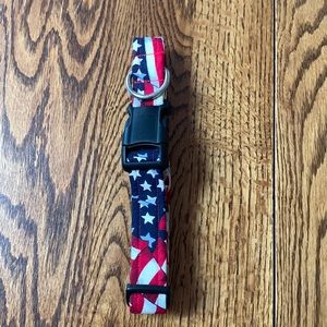 american flag large dog collar